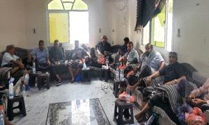  عدن : الشيخ بن شوبه الكازمي يطمئن على صحة العميد ناصر سريع العنبوري