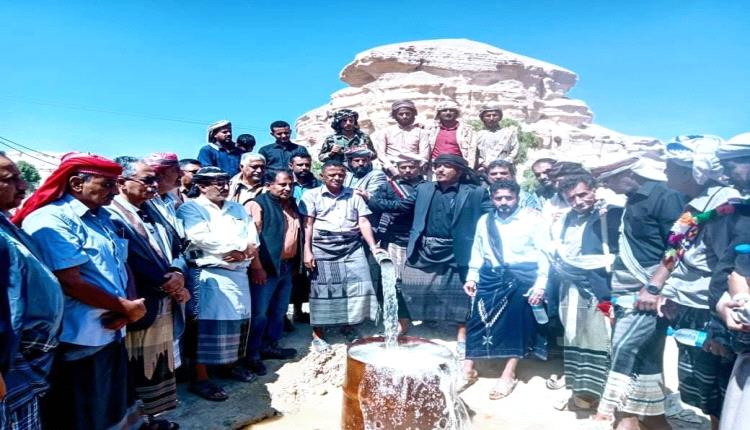 شبوة :  تدشين مشروع مياه الحنكة الاستراتيجي بمديرية الروضة