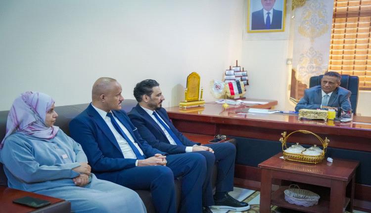 وزير التعليم العالي والبحث العلمي يلتقي بوفد الجامعة الألمانية الدولية – عدن