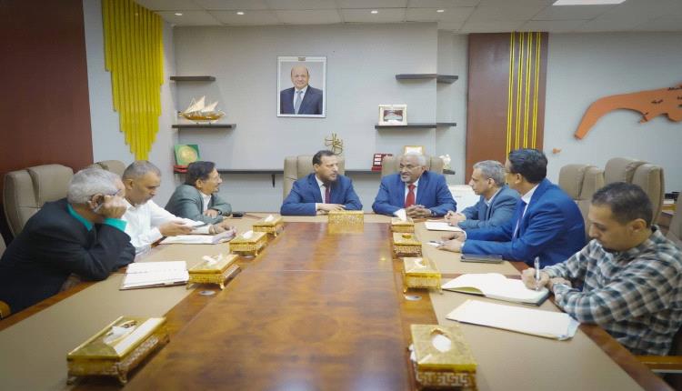 شيخ وباسلمة يناقشان سُبل تعزيز العمل الإداري للسلطة المحلية وتمكينها اقتصادياً وتنموياً