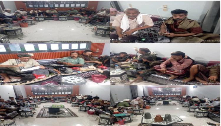 مدير عام أحور يترأس اجتماعاً موسعاً ويؤكد منع إطلاق الـ.ـنار في الأعراس