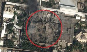 دخان يتصاعد ودمار.. صور جوية توثق تضرر مقر خامنئي في طهران