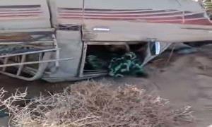 انقلاب شاص في شبوة دون إصابات بشرية

