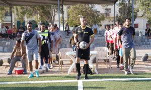 اللواء الأول حزم يتجاوز القيادة والسيطرة بركلات الترجيح ويتأهل للدور الثاني من بطولة الأمن الوطني الرمضانية
