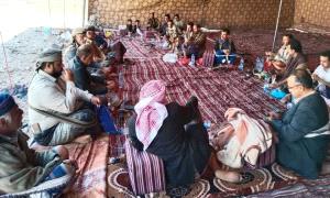 انتقالي شبوة يقيم مجلس عزاء لشهداء المظاهرة السلمية الذين سقطوا أمام مبنى المحافظة