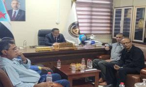 القائم بأعمال الأمين العام يلتقي رئيس اتحاد نقابات عمال الجنوب