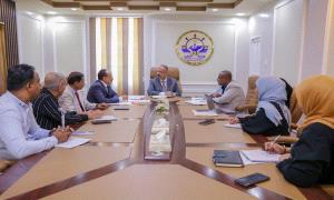 وزير النقل يطلع على نشاط سير العمل في مؤسسة موانئ البحر العربي