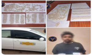 ضبط مهرب مخدرات وبحوزته آلاف أقراص الكبتاجون قبل دخول عدن