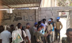 شرطة دار سعد تنفذ حملة أمنية لمكافحة التسول والباعة المتجولين بالشوارع