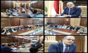 وزير الصحة يرأس اجتماعا صحياً موسع لقيادات الوزارة 