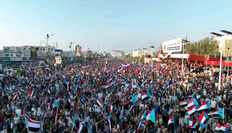 مليونية تاريخية من العاصمة عدن بصوت واحد : القرار قرار شعب الجنوب
