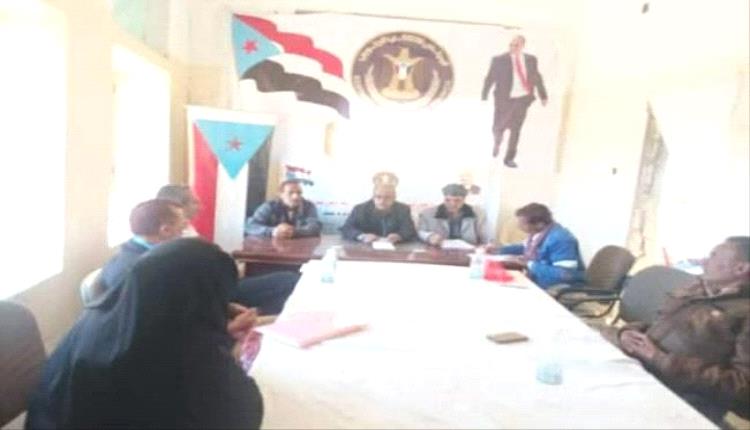 انتقالي مديرية جحاف يناقش المهام التنظيمية وخطط عمل الفترة القادمة