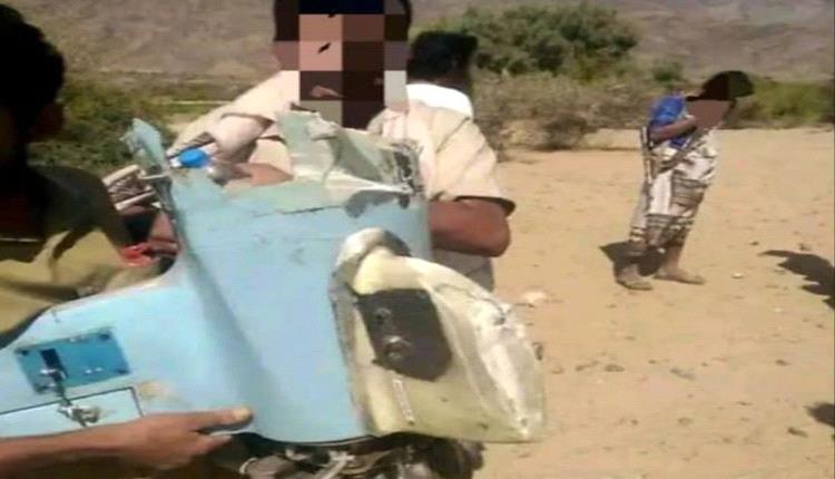 إسقاط مسيّرة حو.ثية في سماء بيحان

