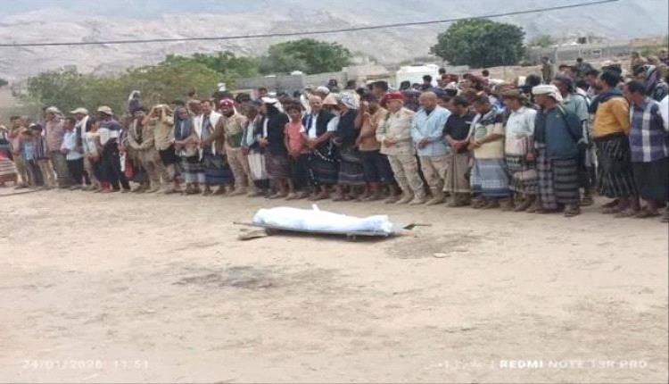 تشييع جثمان الشهيد محمد شايف إلى مسقط رأسه بالملاح