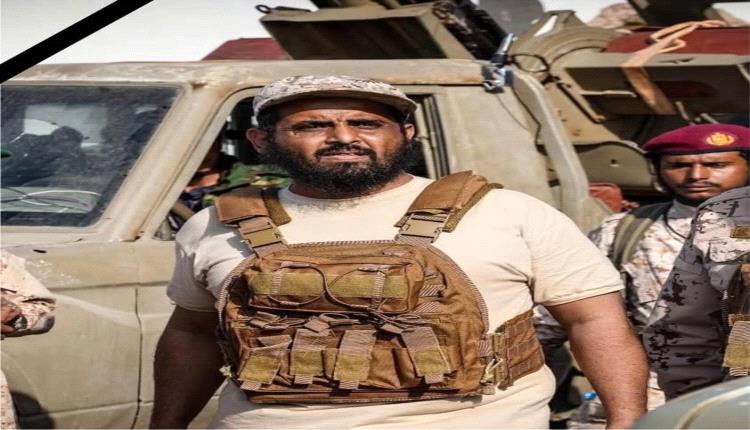 قائد قوات محور سبأ يعزي في وفاة قائد اللواء 31 عمالقة