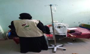 مؤسسة ذو النورين ومؤسسة شعيله توزعان ملابس في فصل الشتاء للأطفال المصابين بتكسرات الدم