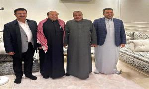 اللواء بن بريك يلتقي الفريق ناصر منصور هادي في العاصمة السعودية ا..