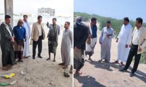 تنفيذًا لتوجيهات محافظ شبوة | نزول فريق فني لإعداد الترتيبات الأولية لمشاريع خدمية بمديرية رضوم