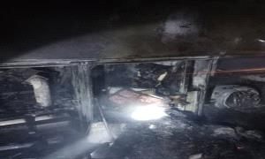 رئيس هيئة النقل البري يوجّه بنزول ميداني للاطلاع على أسباب احتراق حافلة ركاب في نقيل العرقوب بأبين