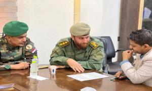 مأمور الشيخ عثمان يطلع على التقرير السنوي للشؤون القانونية بالحزام الأمني

