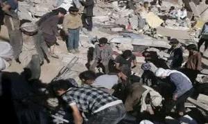 مـ.ـجزرة في الضالع.. غارات سعودية تستهدف منطقة زُبيد وسقوط عشرات الشهداء والجرحى ..  صور