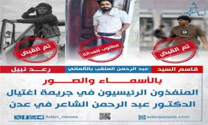 عدن:تأجيل محاكمة المتهمين باغ.تيال الدكتور عبدالرحمن الشاعر