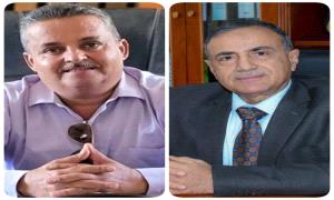 رئيس جامعة عدن يهنئ الدكتور عبدالفتاح الشعيبي بتعيينه رئيسًا لجامعة الضالع