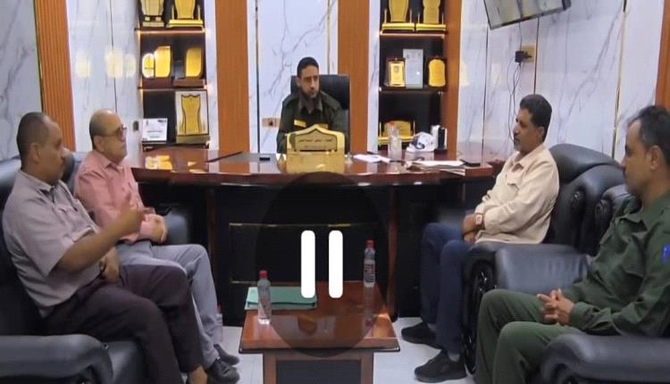 مدير أمن محافظة لحج يلتقي قيادة مديرية تبن ومسؤولي الواجبات الزكوية والضرائب لتطوير الأداء المشترك