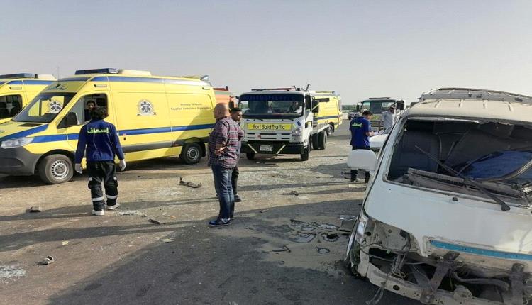 مصر.ع وإصابة 13 شخصا في حادث مروع بمصر