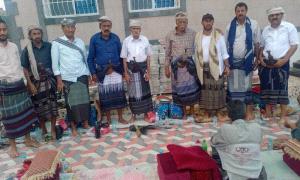 المدير العام لمديرية أحور يؤدي واجب العزاء بوفاة الرئيس هادي في مسقط رأسه بمديرية الوضيع