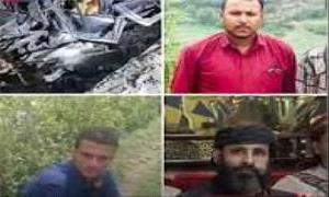 مصرع ثلاثة أشخاص في حادث انقلاب سيارة بطريق جبلي شمال شرق إب