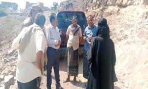 مدير عام كرش القبيطة وفريق أوكسفام يتفقدون مشروع رصف طريق الحصين