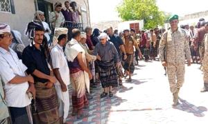 وفد انتقالي الضالع يشارك في تقديم العزاء بوفاة الرئيس السابق هادي في أبين