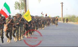 شاهد بالصورة فصائل من حـ.ـزب الله تستعرض في اليمن
