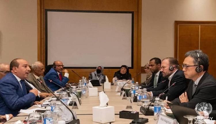 الداعري يلتقي كبير مسؤولي قسم الشؤون السياسية بمكتب المبعوث الأممي  ويؤكد أهمية شمولية الحوار الجنوبي