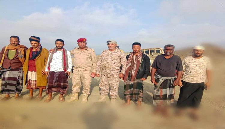 عمليات اللواء الثاني حزم يتفقد الخطوط الاماميه لجبهه كرش الحدوديه