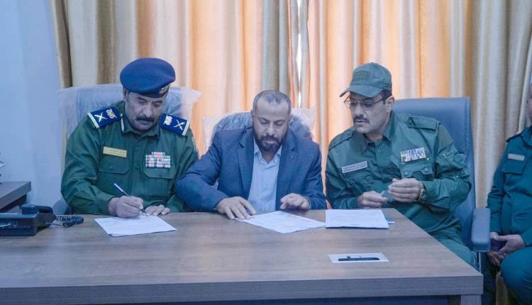 إتمام عملية الاستلام والتسليم بين اللواء القبة والعميد الثوير في إدارة أمن الضالع