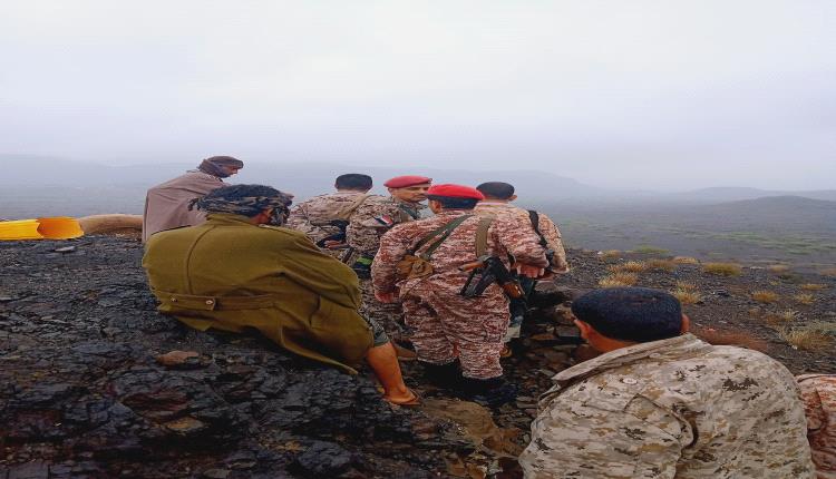 قائد اللواء الثاني حزم يتفقد جبهة كرش الحدوديه