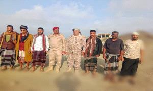 عمليات اللواء الثاني حزم يتفقد الخطوط الاماميه لجبهه كرش الحدوديه