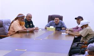 اللواء مطهر الشعيبي يترأس اجتماعا أمنيا موسعا لقيادة البحث الجنائي بعدن