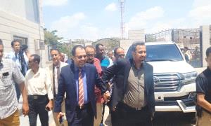 محافظ لحج الحالمي يستقبل وزير الكهرباء م. الكاف ويضعه امام معاناة كهرباء المحافظة 