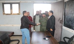 في أول يوم دوام غانم يتفقد سير أداء العمل في إدارة الأمن والنيابة والمركز الصحي بـ كرش  القبيطة