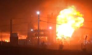 السيطرة على حريق في مصفاة نفط بأربيل عقب استهدافها بطائرة مسيّرة