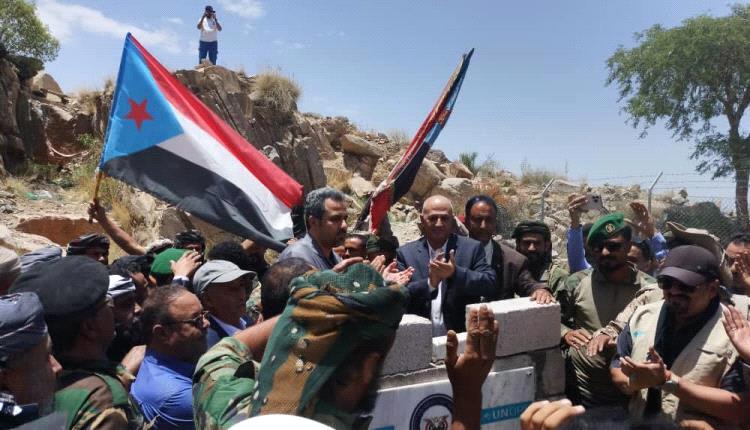 المحافظ الحالمي والوزير الشرجبي يدشنان مشروع مياه لبعوس بدعم UNOPS

