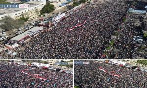 عدن : صور جوية تظهر حشداً غير مسبوق في مليونية التفويض وذكرى إعلان عدن التاريخي