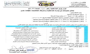 حيدان يصدر قرارات جديدة في وزارة الداخلية وشرطة عدن وأمن المطار 
