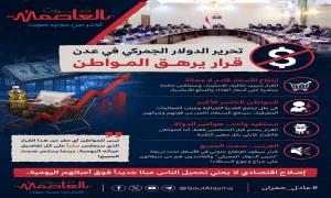 إنفوجرافيك : تحرير الدولار الجمركي في عدن .. قرار يرهق المواطن