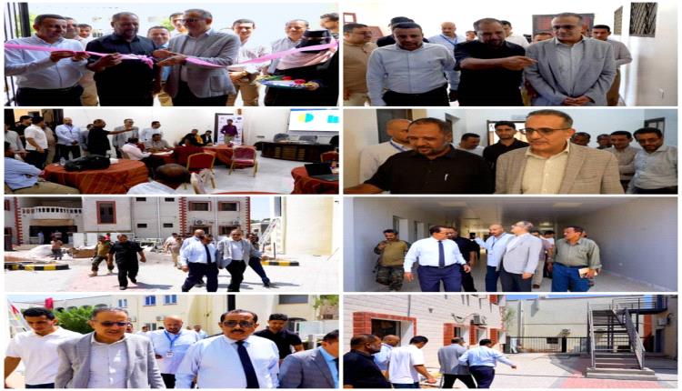 وزير الصحة يفتتح مقر المعهد الوطني للصحة العامة ويتفقد مشاريع تطوير معهد أمين ناشر بالعاصمة عدن