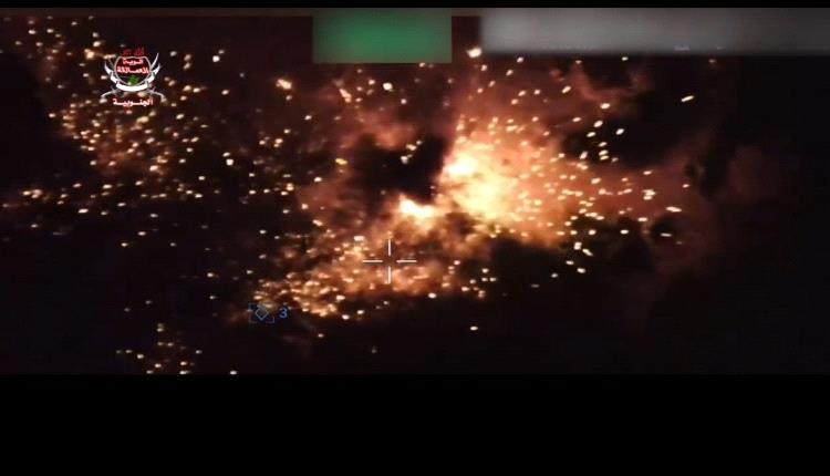 العمالقة الجنوبية تدمر شاحنة محمّلة بالذخائر للحو.ثيين في جبهة كهبوب