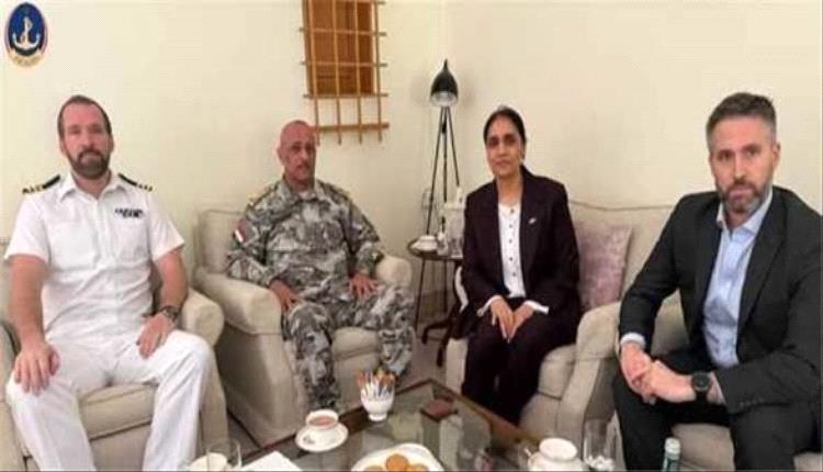 رئيس المصلحة يبحث مع سفراء بريطانيا واليابان وألمانيا تعزيز الأمن البحري